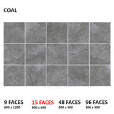 Tibet Coal SurfaceTec Dark Grey Stone Look 300/600/1200mm Tile