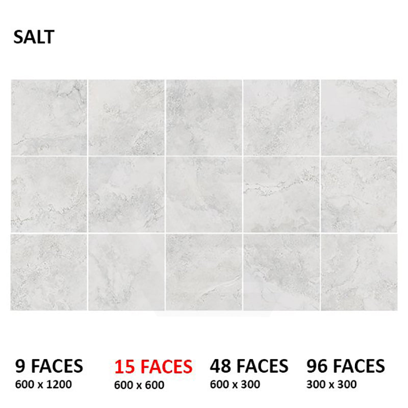 Tibet Salt SurfaceTec Light Grey Stone Look 300/600/1200mm Tile