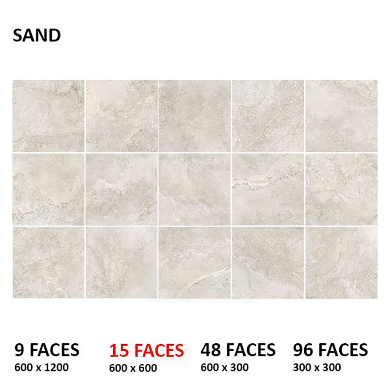 Tibet Sand SurfaceTec Light Grey Stone Look 300/600/1200mm Tile