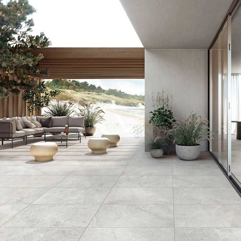 Tundra Extra Silver Marble Look External Paver 400x600x20mm