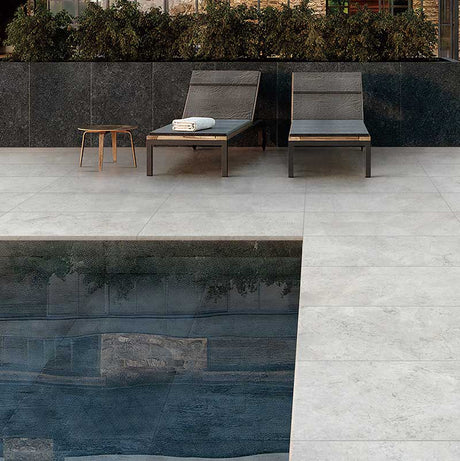 Tundra Extra Silver Marble Look External Bullnose-Pencil Edge 400x600x20mm