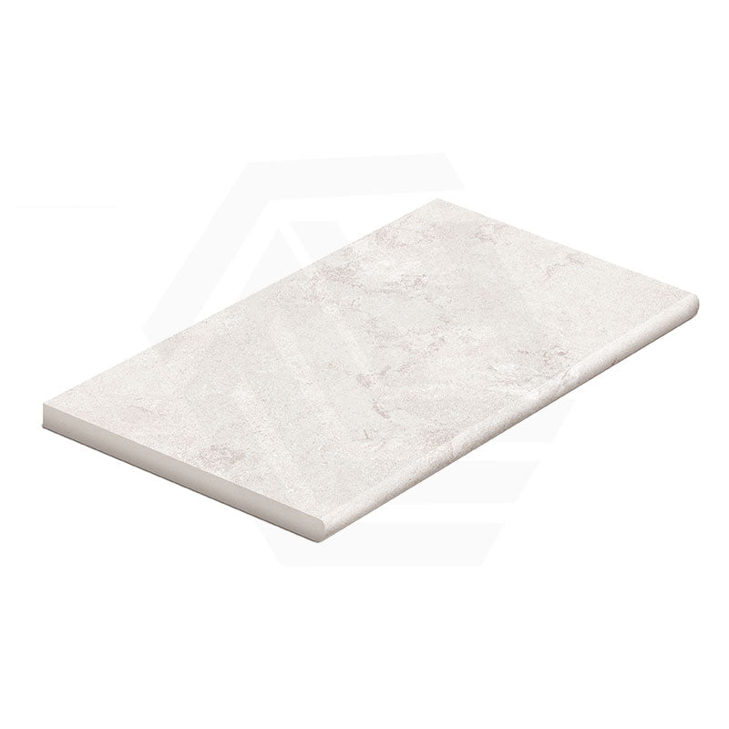 Ultimate White Round Edge Stone Look External Bullnose 400x600x20mm