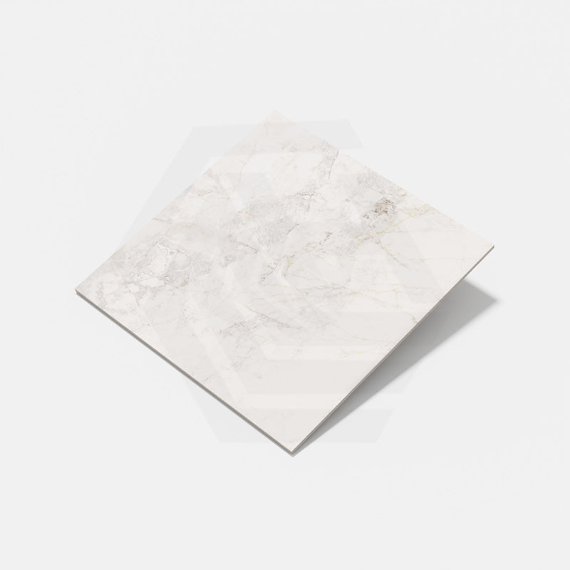 White Marble Lilac Honed Marble Look 300/600/1200mm Tile
