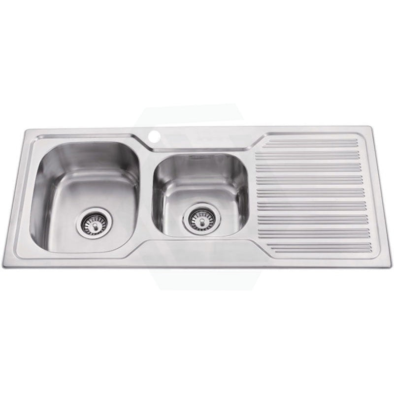 Eden 1080X480X170Mm 1&3/4 Stainless Steel Kitchen Sink Single Drainer Left Right Available Hand Bowl