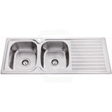 Eden 1180X480X170mm Stainless Steel Kitchen Sink Double Bowls Left Right Available Hand Bowl
