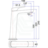 Eden Soft Square High Rise Basin Mixer Tap Brass Chrome Surface For Vanity Bathroom Products