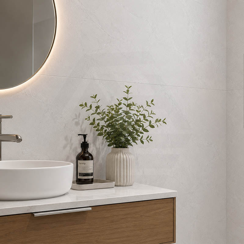 Raso Apls White Soft Matt Marble Look 600/1200mm Tile