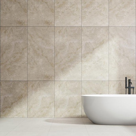 Laura Beige Matt In & Out Marble Look 300/600/1200mm Tile