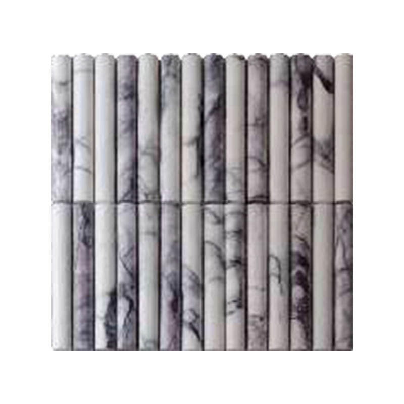 Marble 3D Mosaic Milas Lilac Matt Tile 302x297mm Sheet