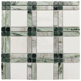 Marble Square Mosaic Matt Tile 300x300mm Sheet 3 Colors Available