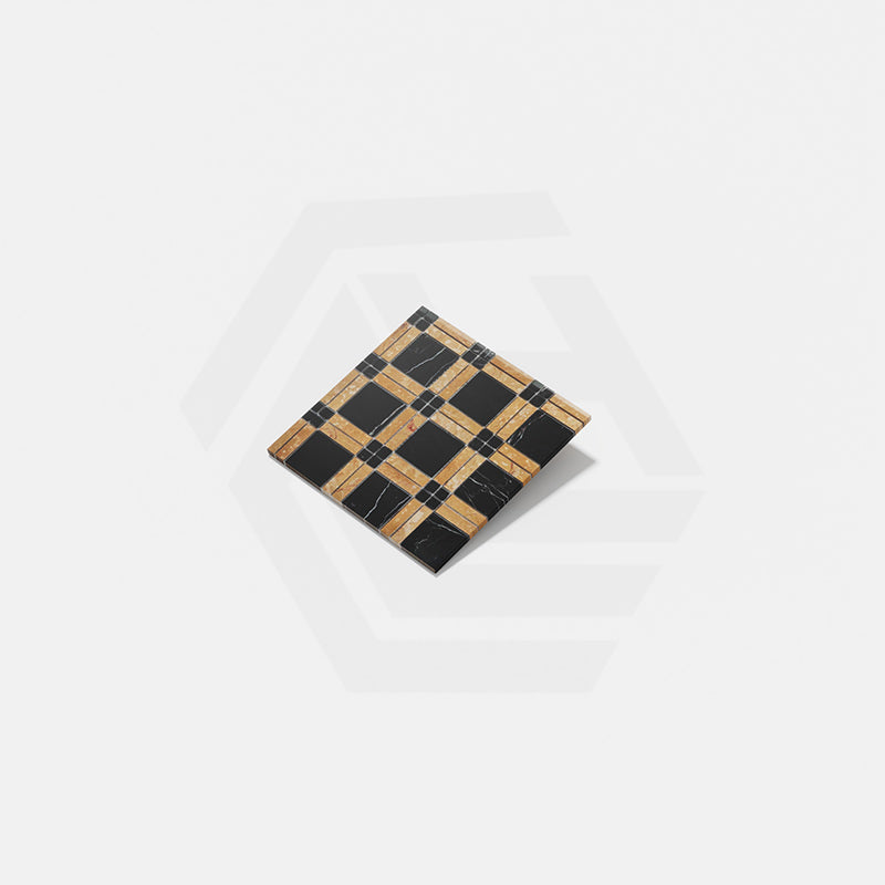 Marble Square Mosaic Matt Tile 300x300mm Sheet 3 Colors Available