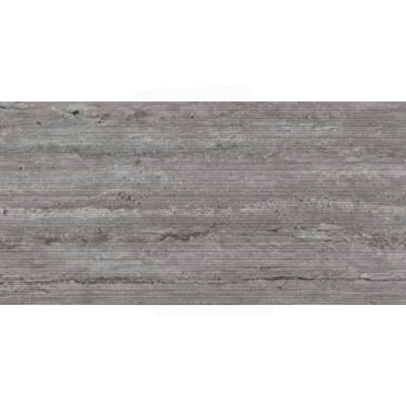 Travertino Dark Grey 3D Matt 600x1200mm Tile