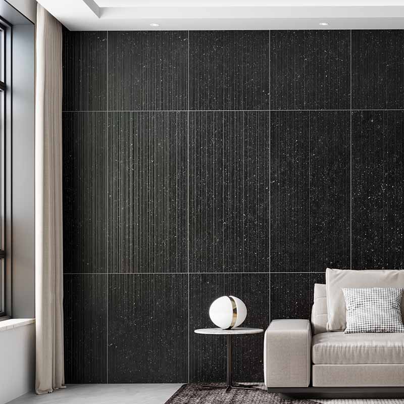 Patrick Charcoal Ripple Matt Stone Look 600×1200mm Tile