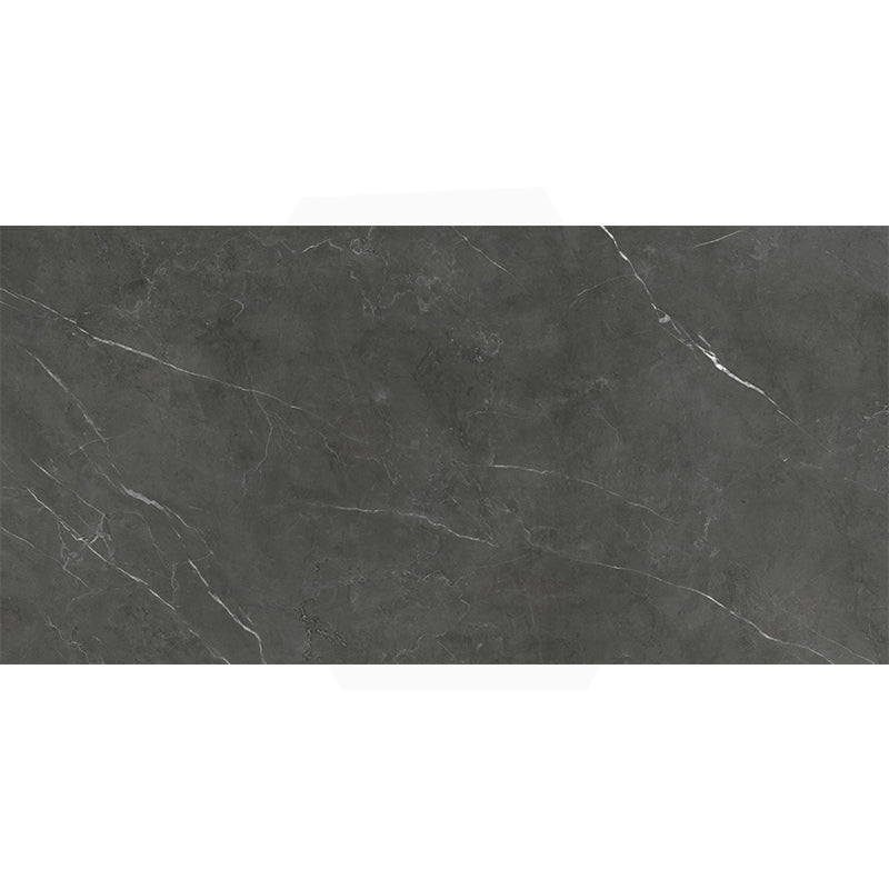 Bracca Dark Grey Polished Marble Look 300/600/1200mm Tile
