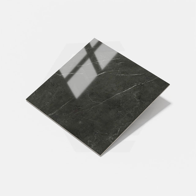 Bracca Dark Grey Polished Marble Look 300/600/1200mm Tile