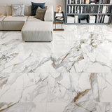 Calacutta Oro Polished White Marble Look 600/1200mm Tile