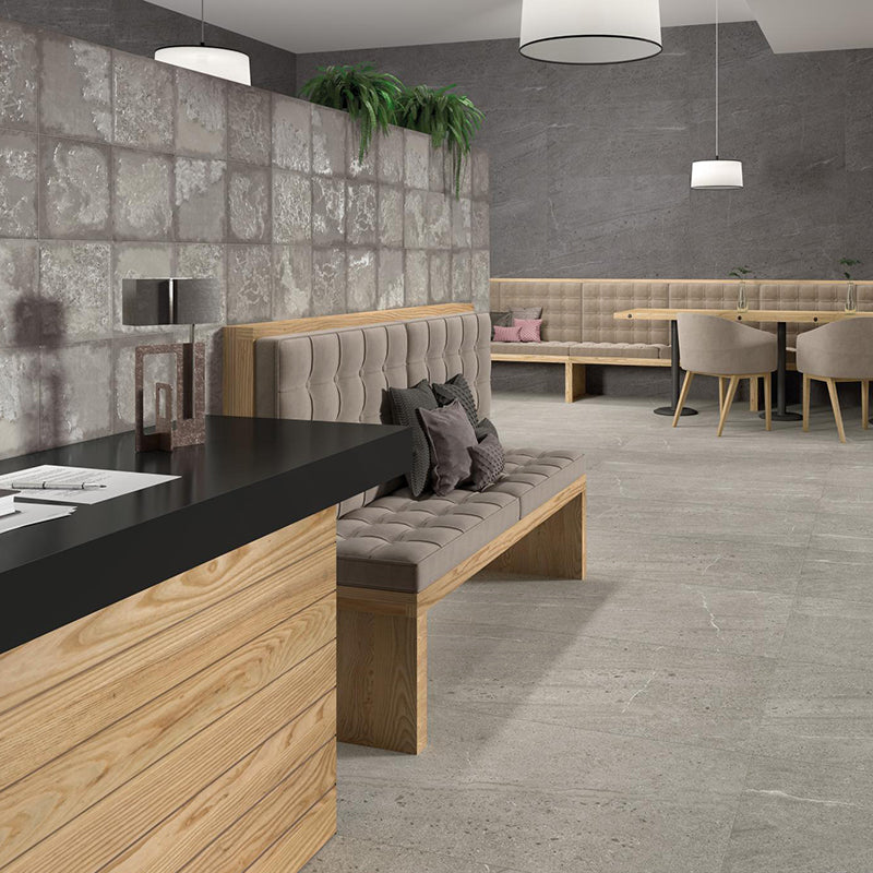 Marden Grey Matt Subway Tile 200×200mm