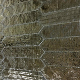Crackle Decor Metal Gloss Mixed Pattern Polished Subway Tile 65x330mm