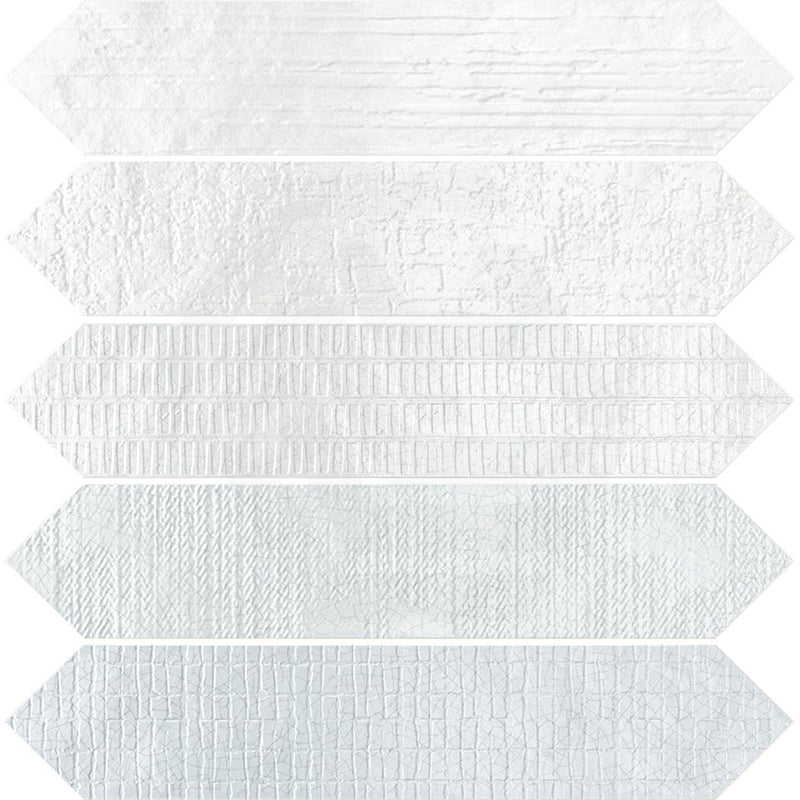 Crackle Decor Laguna Gloss Blue Polished Subway Tile 65x330mm