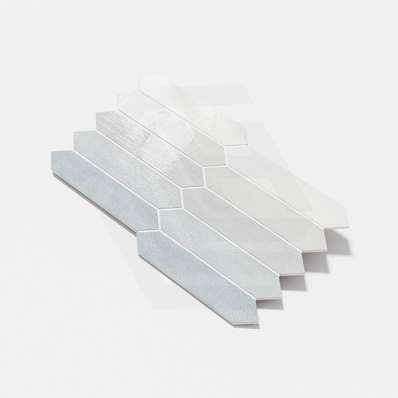 Crackle Laguna Gloss Blue Polished Subway Tile 65x330mm