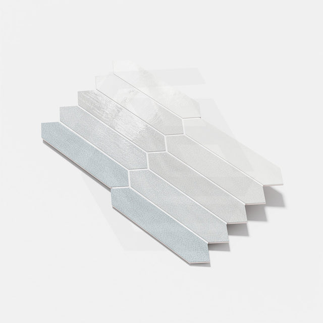 Crackle Laguna Gloss Blue Polished Subway Tile 65x330mm