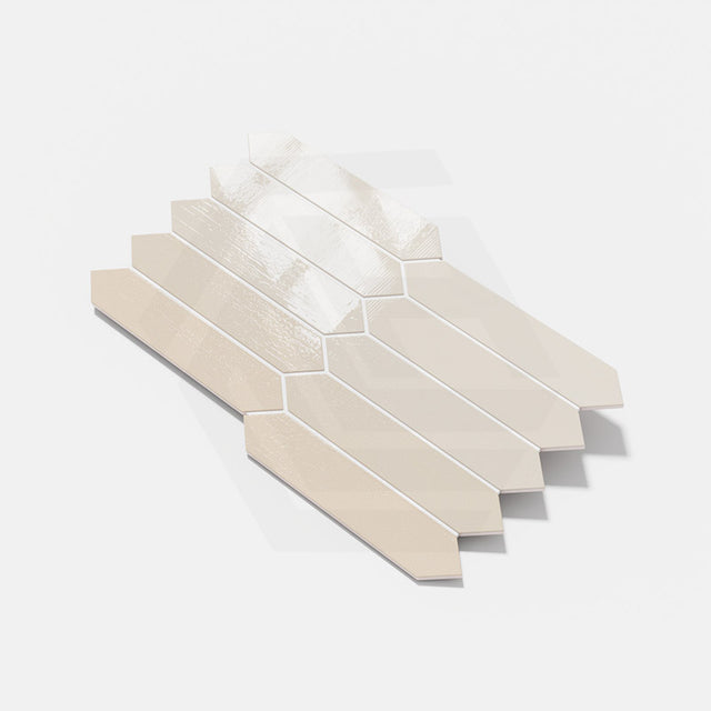 Crackle Marfil Gloss Beige Polished Subway Tile 65x330mm