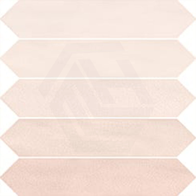 Crackle Camelia Gloss Pink Polished Subway Tile 65x330mm