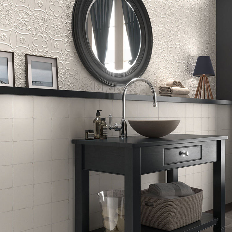 Tarantela Yeso Beige Matt Ceramic Subway Tile 150x150mm