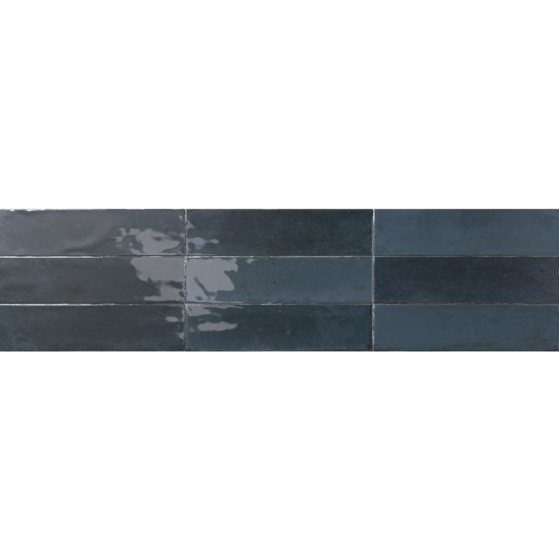 Agadir Lago Gloss Blue Polished Subway Tile 70/147/280mm
