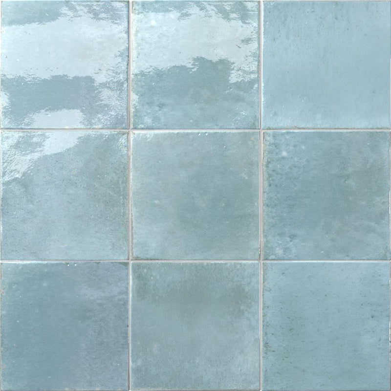 Agadir Agua Gloss Blue Polished Subway Tile 70/147/280mm