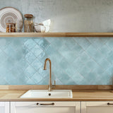 Agadir Agua Gloss Blue Polished Subway Tile 70/147/280mm