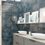 Agadir Lago Gloss Blue Polished Subway Tile 70/147/280mm