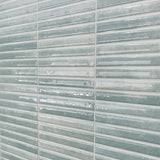 Kit-Kat Mosaic Water Gloss Blue Polished Tile 115x231mm