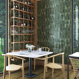 Kit-Kat Mosaic Grass Gloss Green Polished Tile 115x231mm