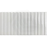 Kit-Kat Mosaic Snow Gloss White Polished Tile 115x231mm