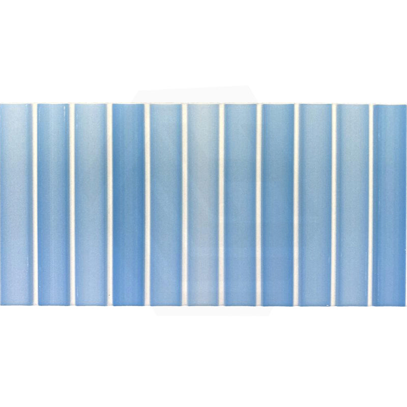 Kit-Kat Mosaic Sky Matt Blue Tile 115x231mm