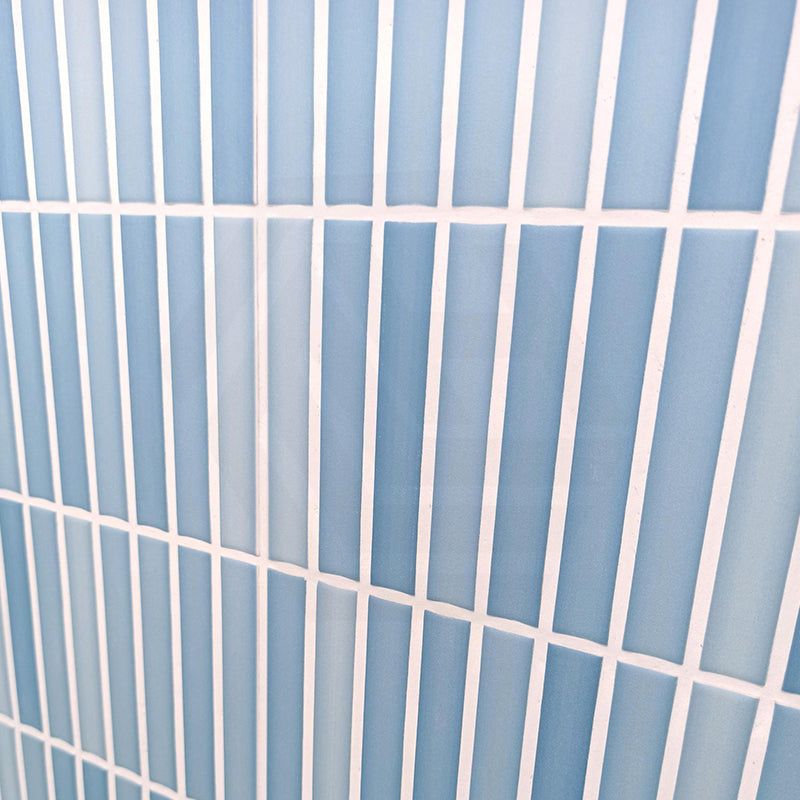 Kit-Kat Mosaic Sky Matt Blue Tile 115x231mm