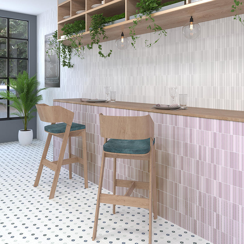 Kit-Kat Lilac Matt Pink Mosaic Tile 115×231mm