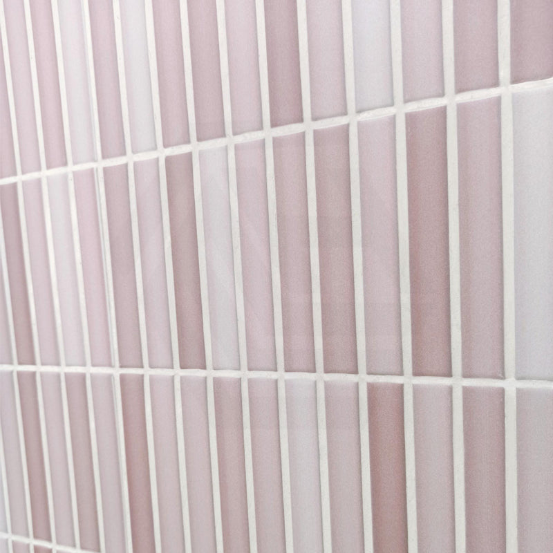 Kit-Kat Lilac Matt Pink Mosaic Tile 115×231mm