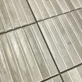 Kit-Kat Mosaic Ivory Gloss White Polished Tile 115x231mm