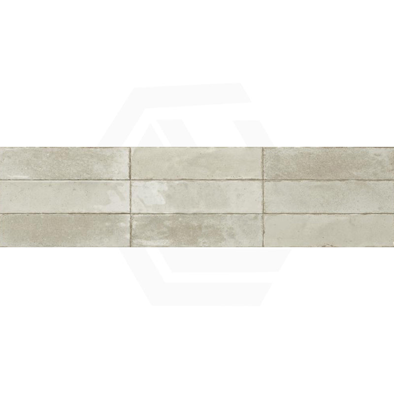 Agadir Ivory Gloss White Polished Subway Tile 70x280mm
