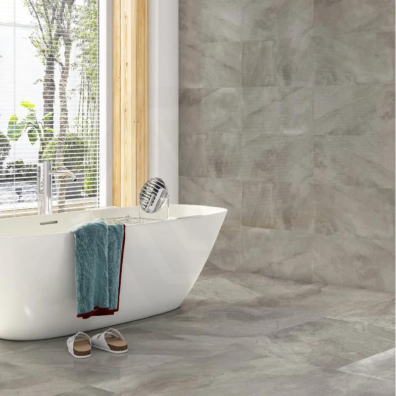 Stari Charcoal Stone Look Matt Dark Grey 300/600mm Tile