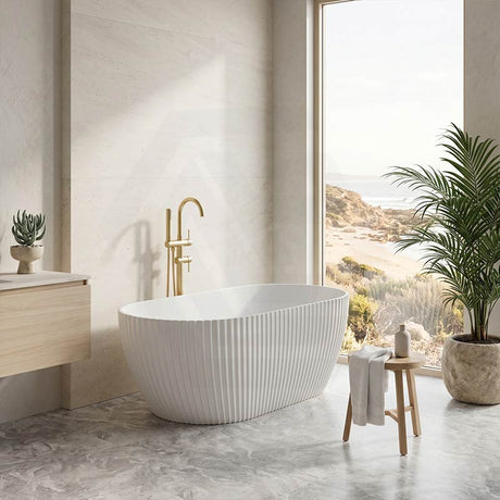 Elite Oval Freestanding Bathtub Acrylic NO Overflow 1500/1700mm - Gloss White
