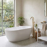 Elite Oval Freestanding Bathtub Acrylic NO Overflow 1500/1700mm - Gloss White