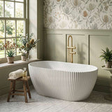 Elite Oval Freestanding Bathtub Acrylic NO Overflow 1500/1700mm - Gloss White