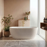 Elite Oval Freestanding Bathtub Acrylic NO Overflow 1500/1700mm - Gloss White