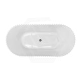 1500/1700mm Elite Oval Freestanding Bathtub Acrylic NO Overflow Gloss White