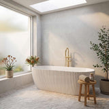 Elite Oval Freestanding Bathtub Acrylic NO Overflow 1500/1700mm - Gloss White