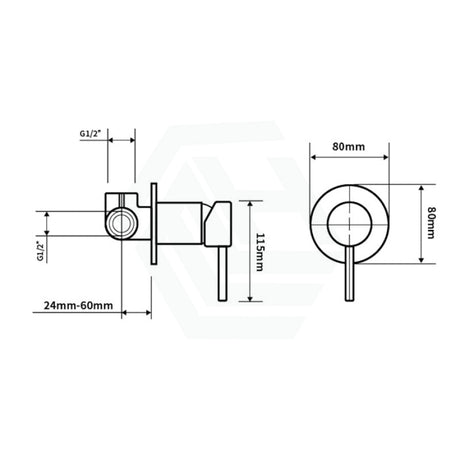 Euro 80Mm Chrome Solid Brass Wall Mixer For Bathtub And Basin Bathroom Products