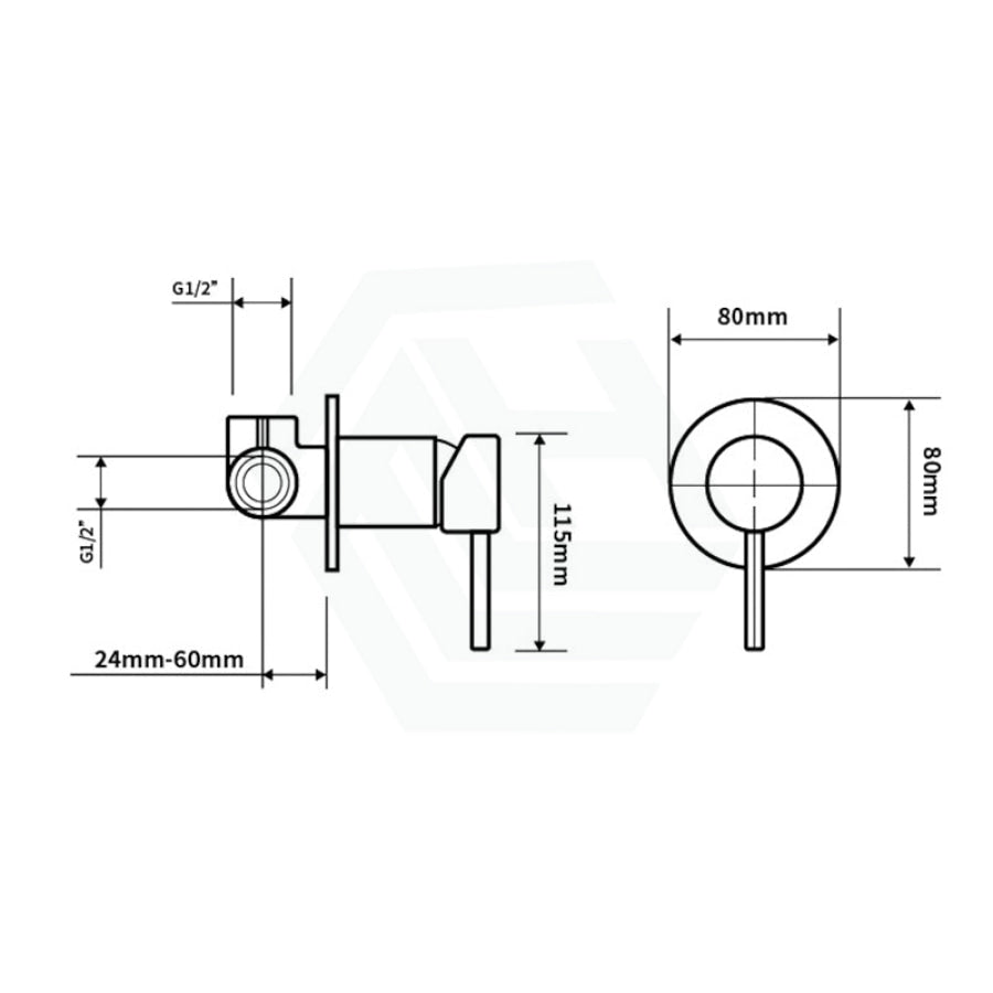 Euro 80Mm Chrome Solid Brass Wall Mixer For Bathtub And Basin Bathroom Products